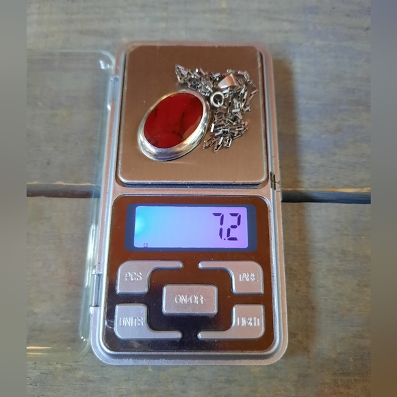 Vintage Mexican Red Jasper Sterling Silver Necklace - Picture 16 of 16